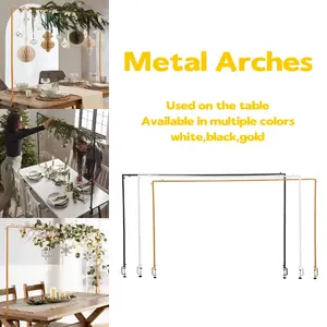 holiday decor deals scene arrangement Adjustable 46-98 Inch Tabletop Iron Decorative Brackets | Gold Metal Stand for Wedding Centerpieces, Home Decor & Event Tables  banners Decoration Chic Plant Led String