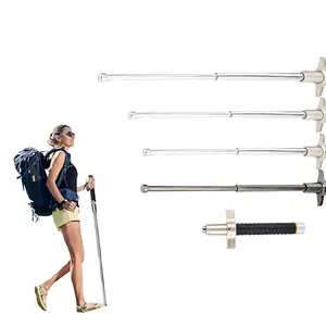 multifunctional trekking pole 26-37 Inch Retractable Stainless Steel Trekking Poles, Non-Slip for Complex Outdoor Scenes, More ConvenientStorage Telescopic Multifunctional Trekking Pole multifunctional trekking pole