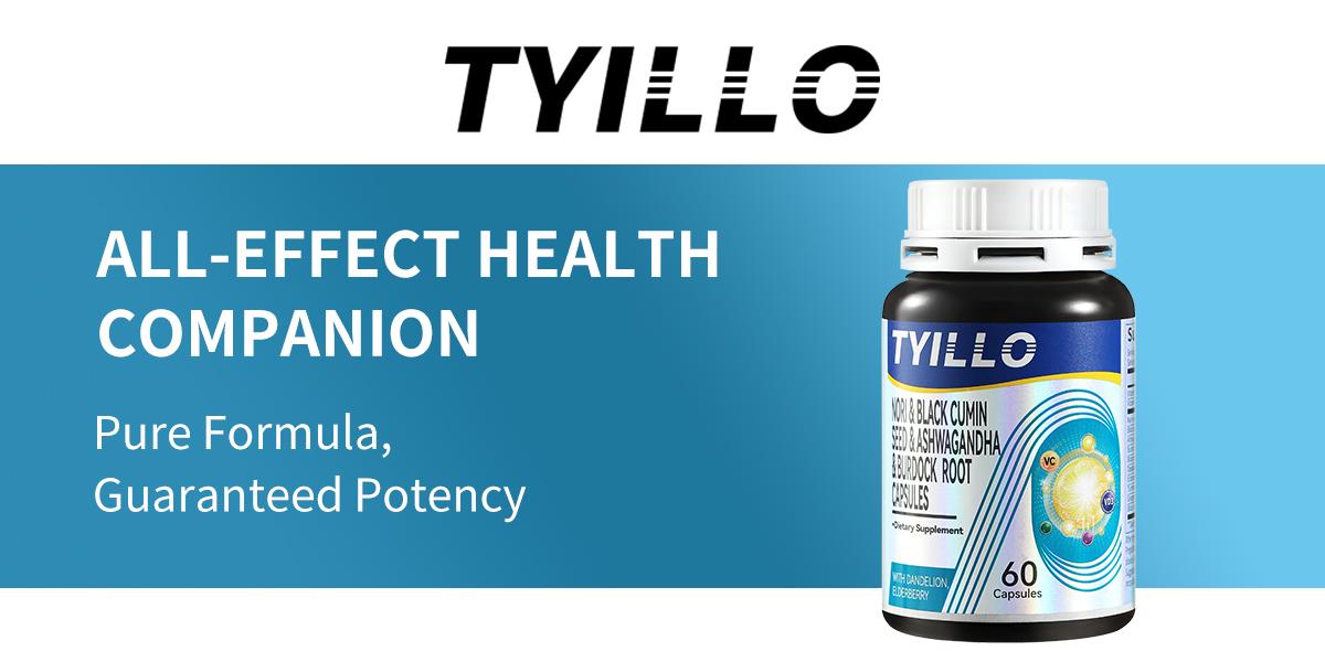 Tyillo 15-in-1 Sugar Free Seamoss Dietary Capsules - Black Seed, Ashwagandha, Burdock Root, Vitamin C, Elderberry, Grape Seed Botanical Extracts - 60 Pills, USA-Made, Caffeine Free, Boosts Immunity & Thyroid Health for Adults, Digestive Health