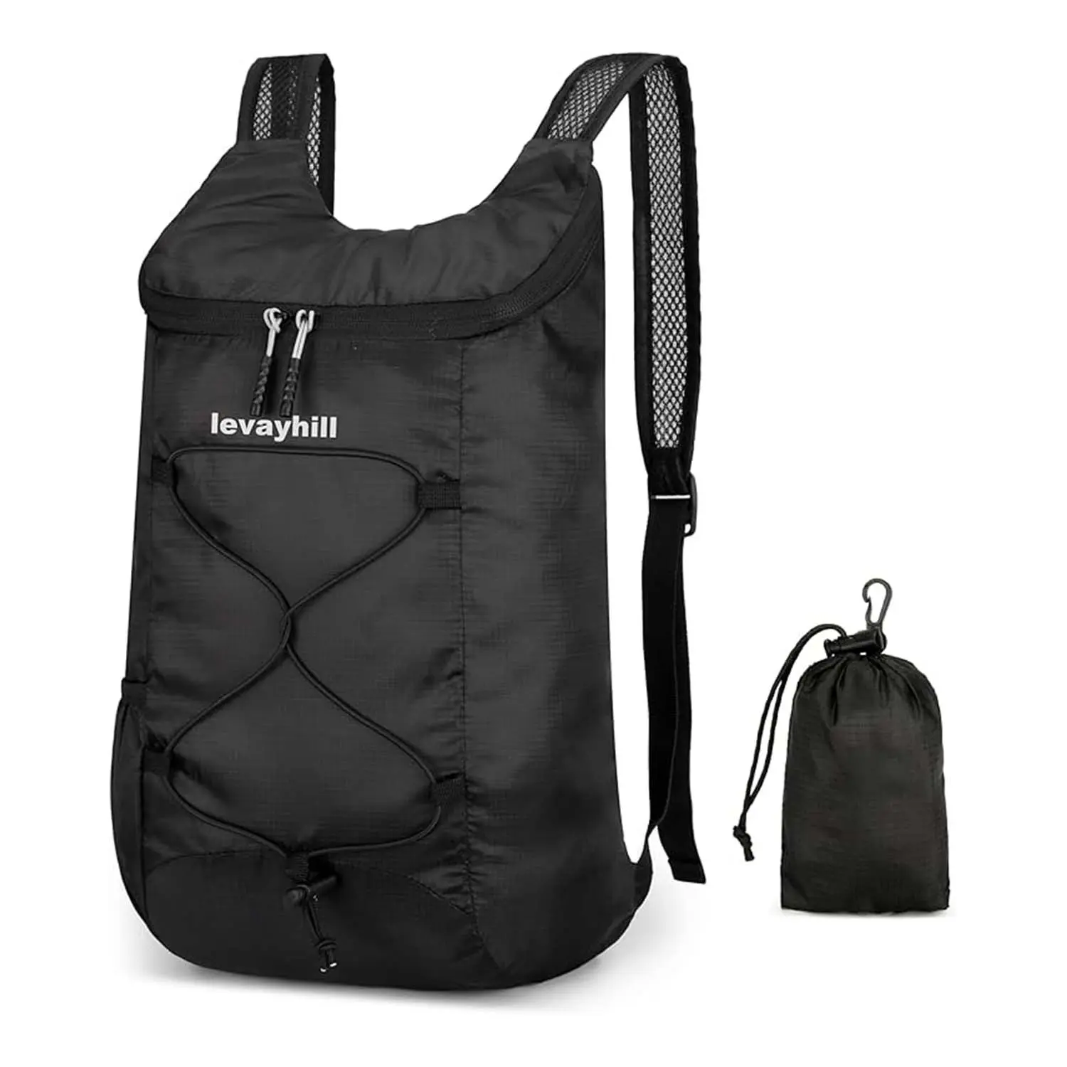 16L Lightweight Foldable Hiking Backpack with Quick Drawstring, Ultralight Water-Resistant Outdoor Daypack, Portable Carry-On Gym Bag for Men Women