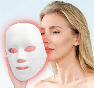 Red Light Therapy, 7 Color LED Light Face Mask, Photon Skin Rejuvenation For Daily Care, Cordless, Rechargeable, Ideal Gift For Women, Summer Gift Skincare Facial