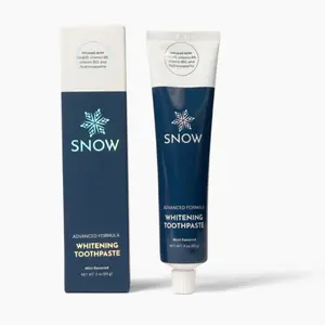 SNOW Vitamin Infused Whitening Toothpaste | Formulated with Hydroxyapatite, CoQ10, Vitamins B12 and B6 | Lavender Flavor