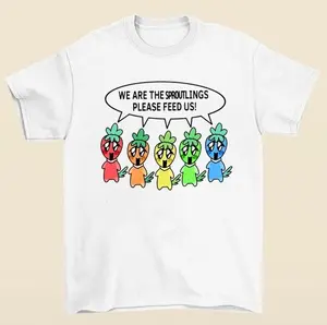 We Are the Sproutlings Please Feed Us Dandy’s World Graphic T-Shirt