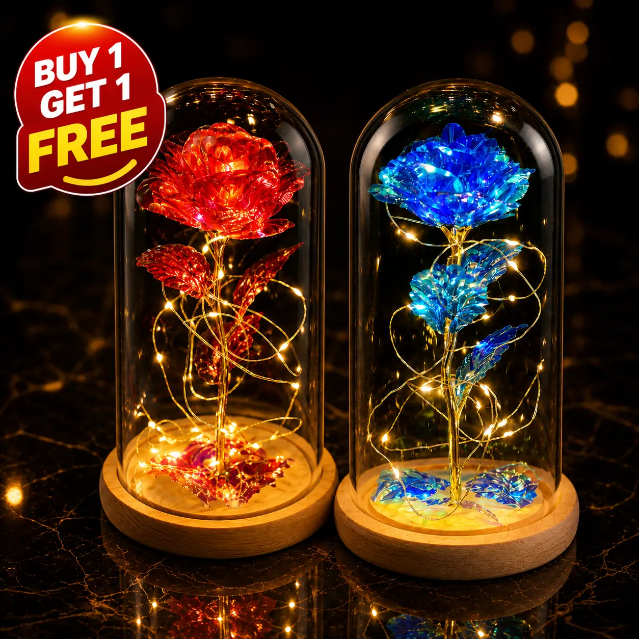 Mother's Day Classic Gifts LED Everlasting Rose Eternal Flower,Romantic Creative Gifts for Women - Valentine's,Day, Birthday, Memorable Dates luxury valentines Gifts for Her Anniversary gift for wife daughter Perfect gift Surprise Idea for LOVE
