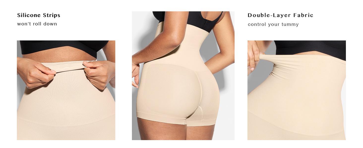 FeelinGirl Shapewear for Women Tummy Control High Waist Body Shaper Shorts Control Panties Butt Lifting Shapewear Shorts Nylon Comfort Womenswear SpringStatements