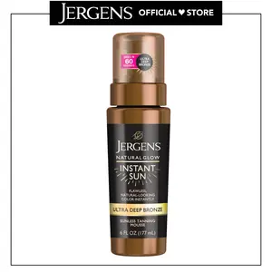 Jergens Natural Glow Instant Sun Moisturizing Mousse, Ultra Deep