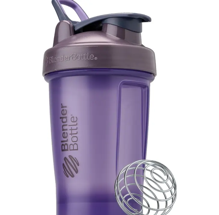 BlenderBottle Classic V2 Shaker Bottle Perfect for Protein Shakes and Pre Workout, 20oz, Full Color Purple