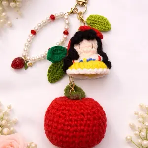 Crochet Handmade Sweet princess  Keychain Charm