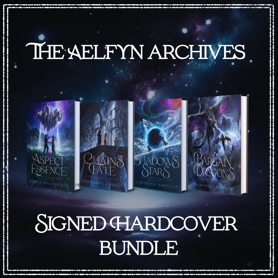 Signed Hardcover Bundle of The Aelfyn Archives (Books 1-4)