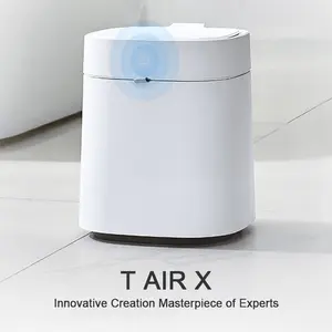 IntreLife Smart Trash Can 3.5 Gallon Fire Opal Teal & Orange Self-Sealing Motion Sensor Wastebasket for Living Room & Bedroom Automatic Home Goods