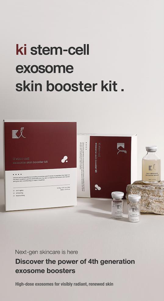 KI Exosome Booster Kit & Akatsuki Soothing Mask - Anti-Aging, Brightening, Hydration Ampoule Set with Niacinamide & Hyaluronic Acid for Smooth Skin Texture
