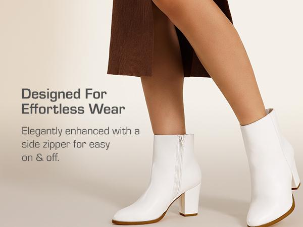 Dream Pairs Women's High-heel Ankle Boots