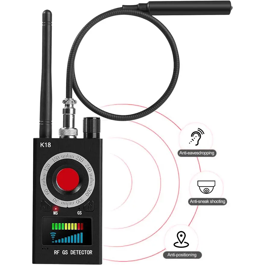 Upgraded Hidden Camera Detectors, RF Signal Scanner, Bug Detectors, GPS Tracker, Listening Devices Finder, 25h continuous use, 30-day standby for Travel, Hotel, Office, Best Gift Idea