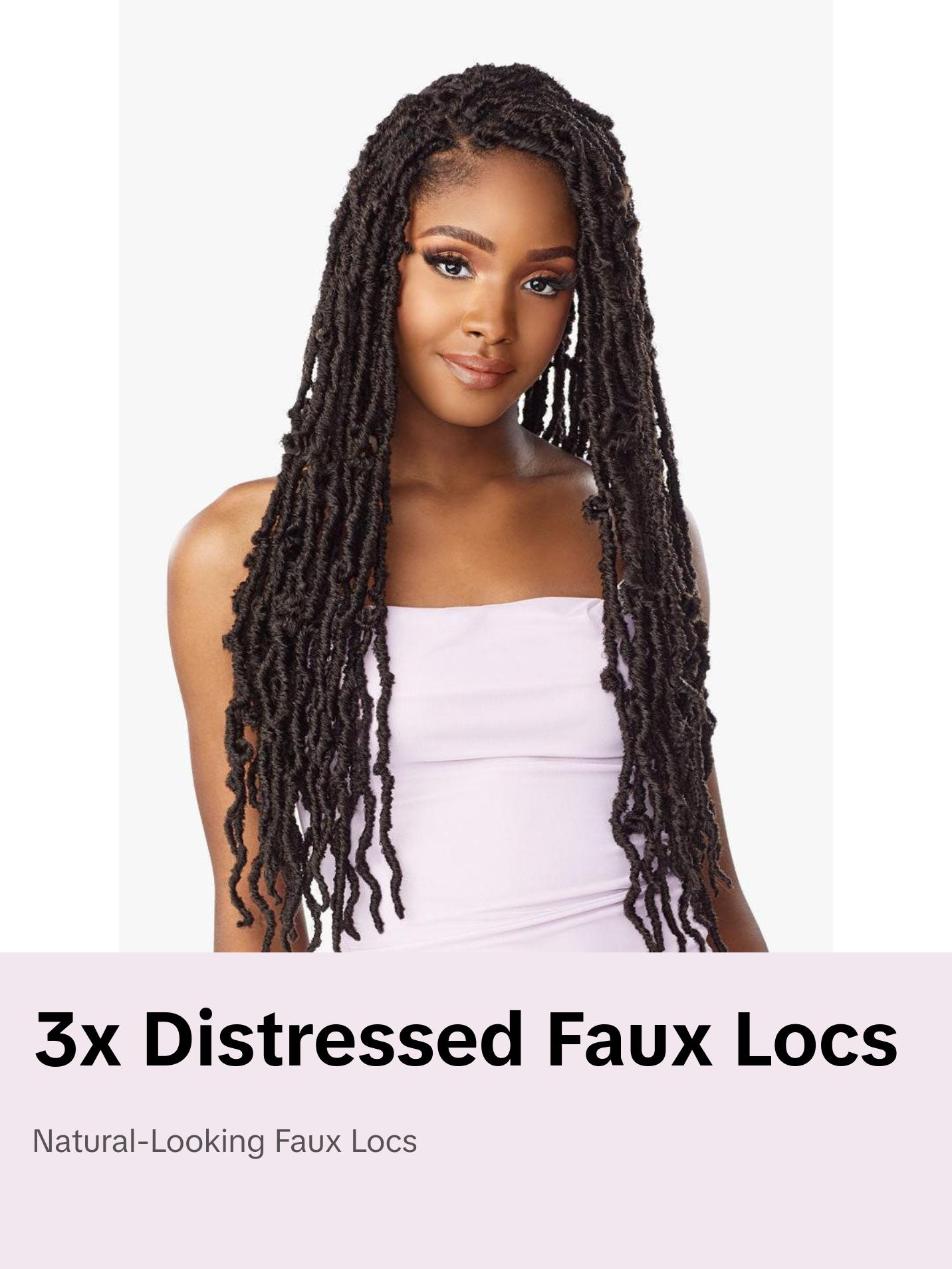 3X Distressed Locs
