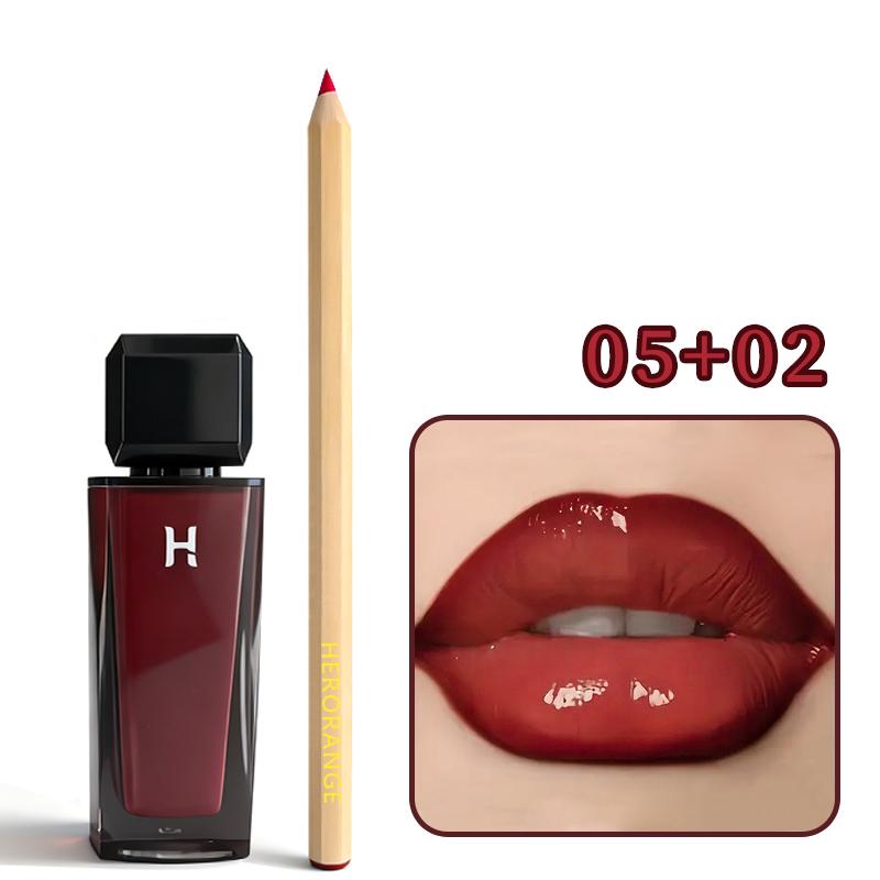 HERORANGE 2-Piece 2-in-1 Lip Stain & Oil Combo Set (#01+#02) - Hydrating Lipstick, Long-Lasting Glossy Lipgloss, Non-Sticky Plumping Lip Care, Universal Flattering Shades, Ideal for Parties, Gift Sets for Women, Cosmetic HERORANGE 2-Piece 2-in-1 Lip Stain & Oil Combo Set (#01+#02) - Hydrating Lipstick, Long-Lasting Glossy Lipgloss, Non-Sticky Plumping Lip Care, Universal Flattering Shades, Ideal for Parties, Gift Sets for Women, Cosmetic
