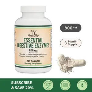 Digestive Enzymes Supplement – 10 Enzyme Blend for Bloating & Gut Support
