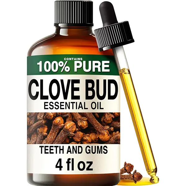 KUKKA Clove Oil 4 fl Oz for Teeth and Gums, Oral Care, Aromatherapy Diffuser Massage, Skin Care & DIY Soap Making Scent