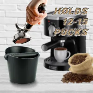 Tired of wet, gross coffee grounds everywhere?  This knock box saves the day (and your counter)! #CoffeeLover #KnockBox #CoffeeHack #KitchenGadgets