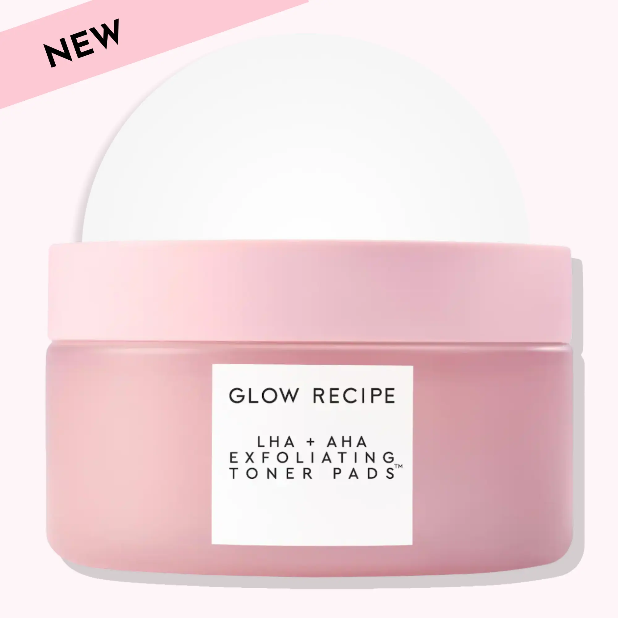 Glow Recipe LHA and AHA Korean Watermelon Toner Pads, 60 pc - Gently Exfoliate and Minimize Pores