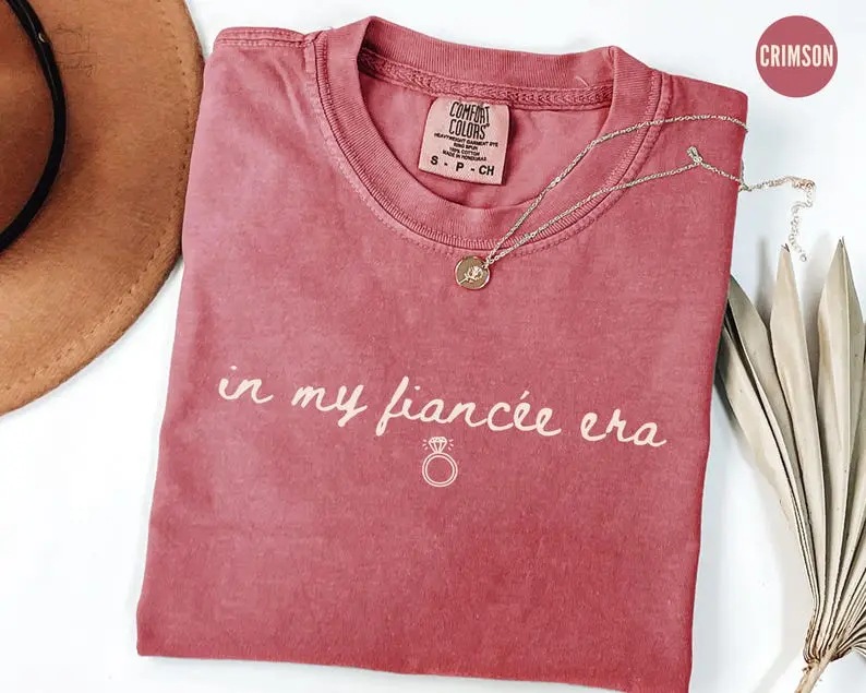 Comfort Colors In my Fiancée Era TShirt, Engaged Shirt, Future Mrs. Shirt, Engagement Gift, Bridal Shower Bride Shirt, Bachelorette Tee