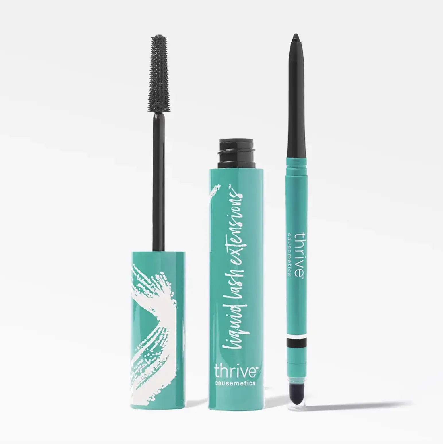 Thrive Causemetics - Effortless Eye Definition Bundle, Liquid Lash Extenstions Tubing Mascara + Infinity Waterproof Eyeliner