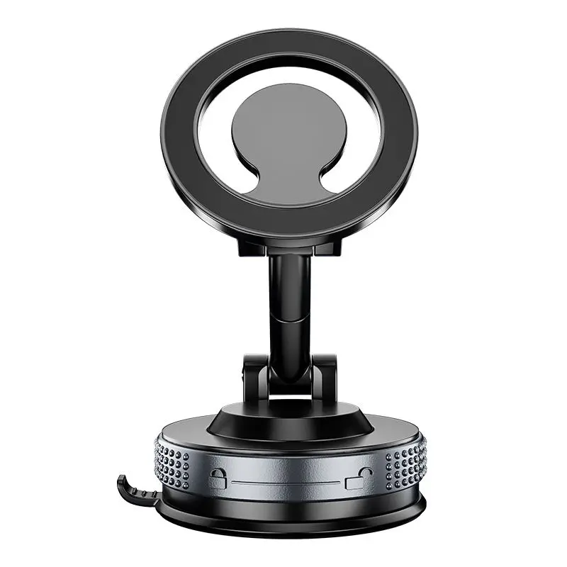 Vacuum magnetic phone stand, new type of magnetic phone stand, rotatable and foldable portable double-sided vacuum magnetic adsorption adjustable phone stand, washable base