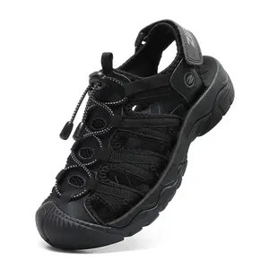 Men’s & Women’s Closed Toe Hiking Sandals Adjustable Lace-Up Outdoor Water Sandals