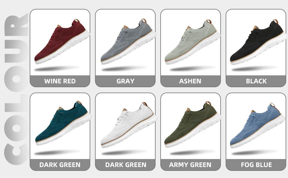 Mens Casual Dress Oxfords Shoes Fashion Mesh Business Walking Work Slip on Sneakers Comfortable Lightweight Soft Sole Red Boy Running