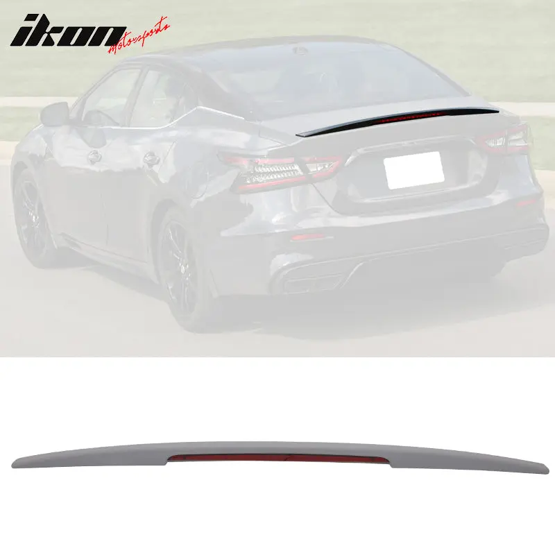 Rear Spoiler Wing for Nissan Maxima 2016-2023 OE Style w/ LED Brake Light ABS