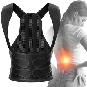 2.0 Women's Waist Trainer Corrects Bad Posture, Helps and Hunchback, Unisex, Back Support Posture Correction, Shoulder Belt Correction, Vest Support Relieves Neck, Shoulder,Collarbone and Back Pain Adjustable Velcro Design Body Cinching For Home Office