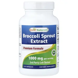 Best Naturals Broccoli Sprout Extract, 120 Capsules (500 mg per Capsule)