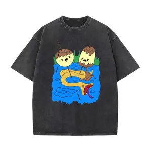 Washed Cotton Vintage Style Marceline Adventure Time Graphic T-Shirt