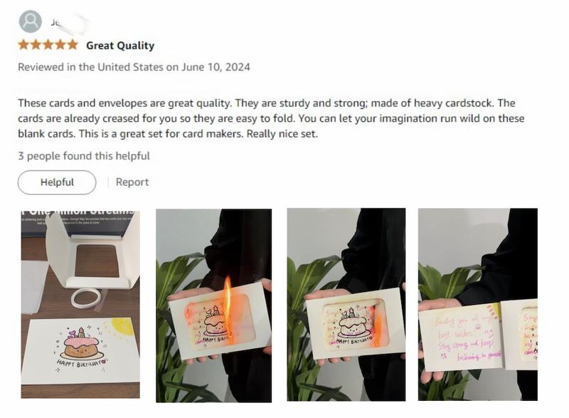 Ignite Greetings DIY Flame Greeting Card for Christmas, New Year, Birthdays, Anniversaries, Special Occasions, Holiday Season, - 6x4-inch Envelope, Non-Toxic Materials, Handmade Craftsmanship, Personalization, Easy to Use, Ideal for Gift Card,