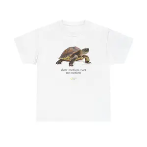 Slow Motion Turtle Shirt - Casual Cotton Retro T-Shirt with Vintage Graphic Design for Men and Women Top Streetwear graphic tees ivan cornejo merch men gifts graphic tee shirts men 90s graphic tees clothes men comfort color shirts