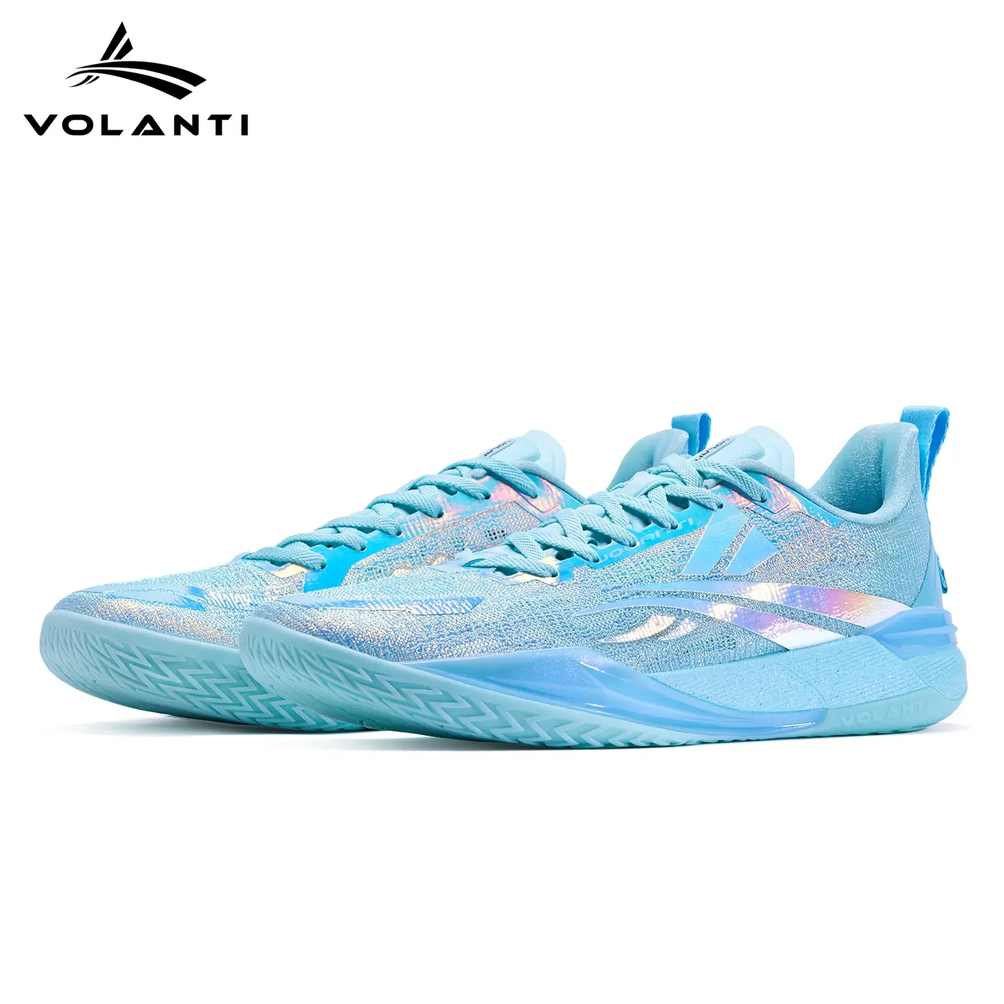 Volanti Rocket Air Basketball Shoes Blue Full Carbon Plate Breathable Upper Stable Heel Responsive Rebound Abrasion Resistant Non Slip Outsole Side Stabilization Same Model Worn By Professional Basketball Athletes Basketballshoe High Top Athletic