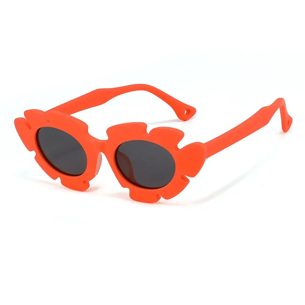 Girly Kids Polarized Flower Sunglasses - 2026 New Cartoon TPEE Flexible Frame, UV Protection, Scratch-Tough Eyewear Fashion Accessories, Fashion Glasses with Decorative Accents for Toddlers, Party, Beach Use