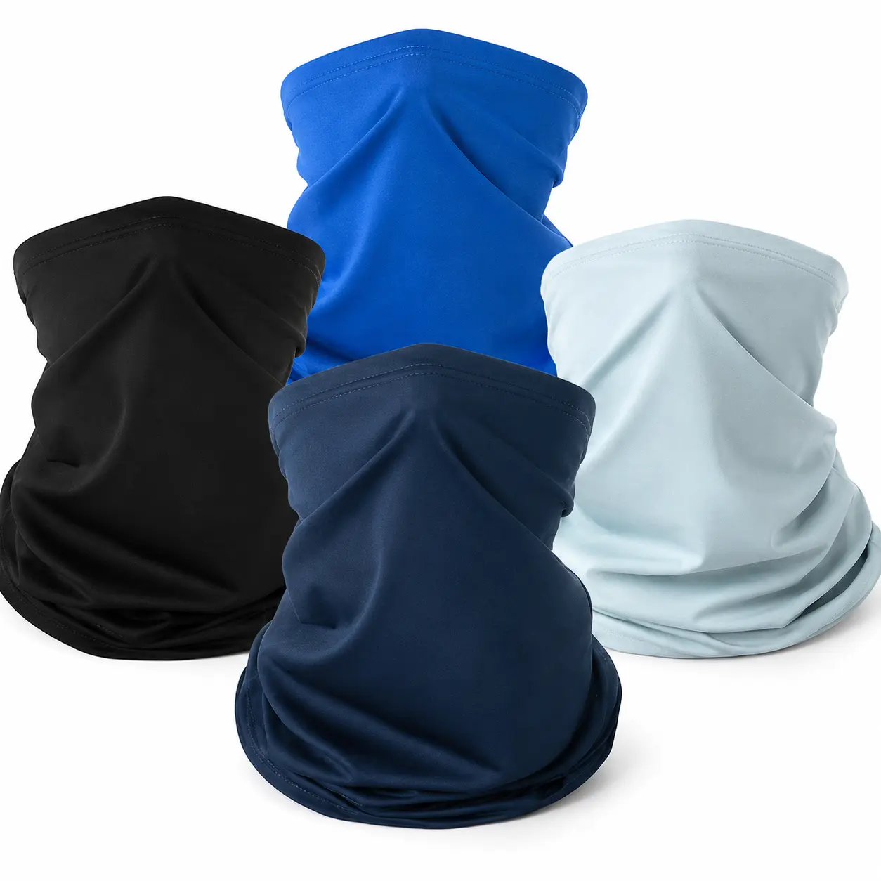 6 Pack Neck Gaiter Face Cover, Breathable Stretch Bandana Balaclava Scarf for Men Women, Sun Dust Wind Protection Headwear for Cycling Running Hiking Fishing Motorcycle Outdoor Sports