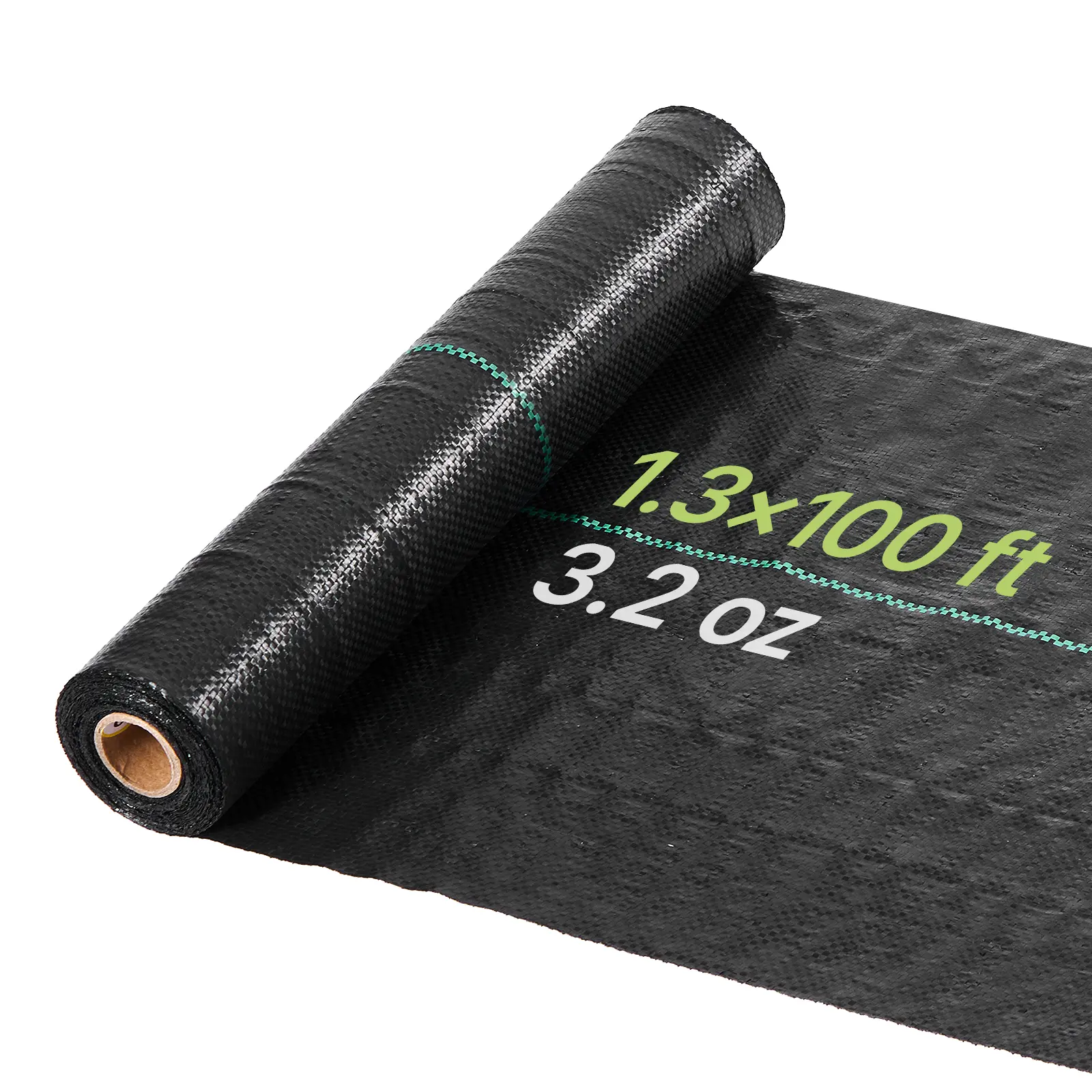 【SummerFinds】VEVOR Weed Barrier Fabric Heavy Duty, 1.3x100FT 3.2oz Landscape Fabric, Woven Weed Blocker Fabrics, Garden Fabrics Weeds Barrier, Weeds Control Ground Cover, Geotextile Webbing, Gardening Mat, Black