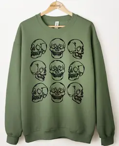 Skull Heads Graphic Top