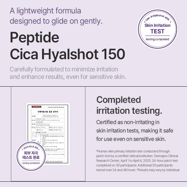 [mixsoon Official Shop] Peptide Cica Hyalshot 150