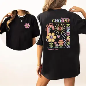 Inspirational Quote T-Shirt for Women – Choose Kindness, Cozy Cotton Fabric