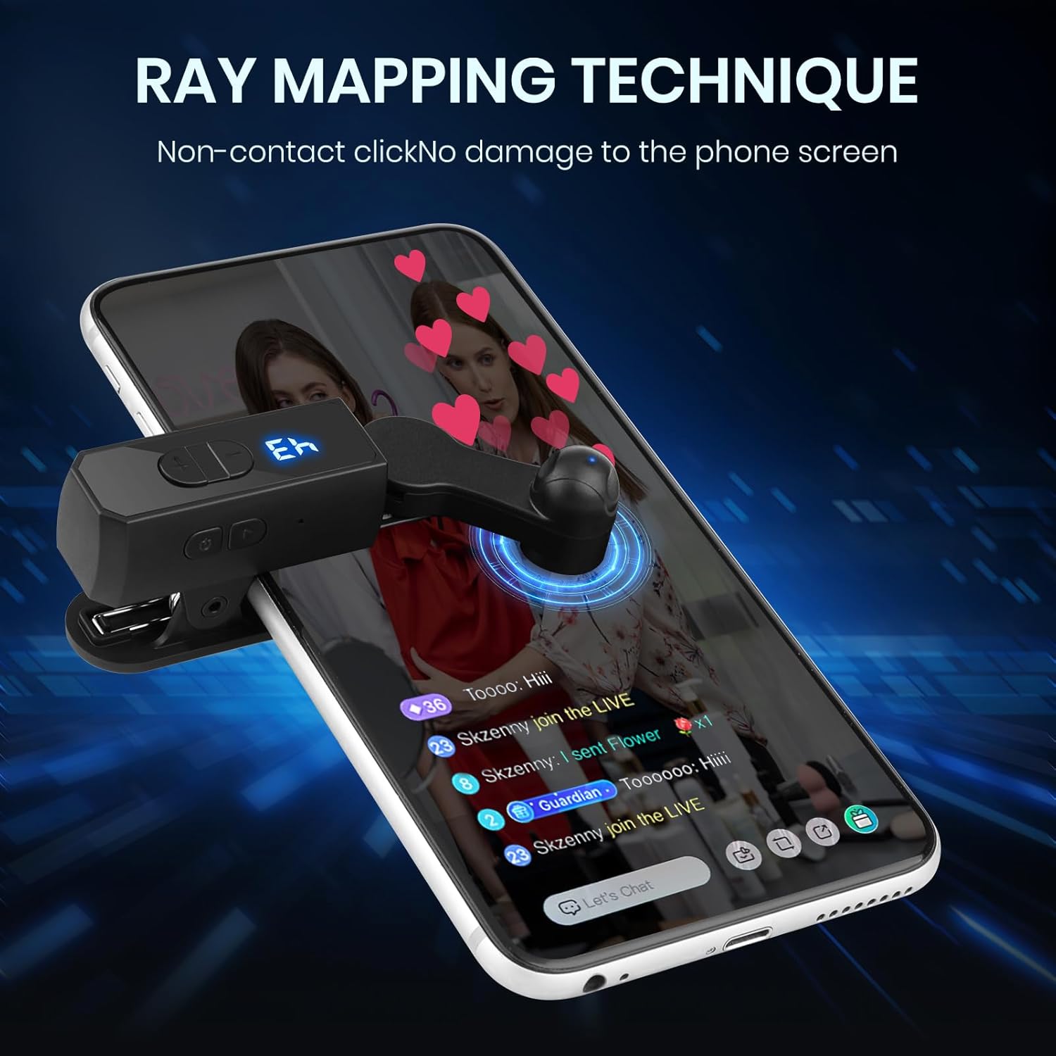 Rechargeable version Automatic Clicker, Smart Automatic Screen Clicker Tapper, Auto Clicker Speed Tool