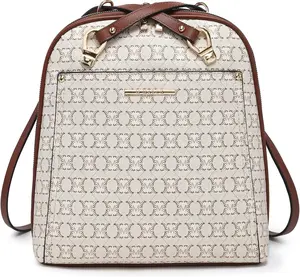 Womens Convertible Backpack Purse Multi-Pocket Handbag Fashion Designer Ladies Shoulder Bag for Travel Work