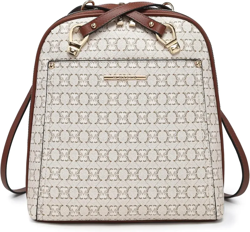 Fossil Elina Large Convertible Backpack Tan Floral Handbag Purse Elina Small Convertible Backpack - SHB2999124 - Fossil main image 3