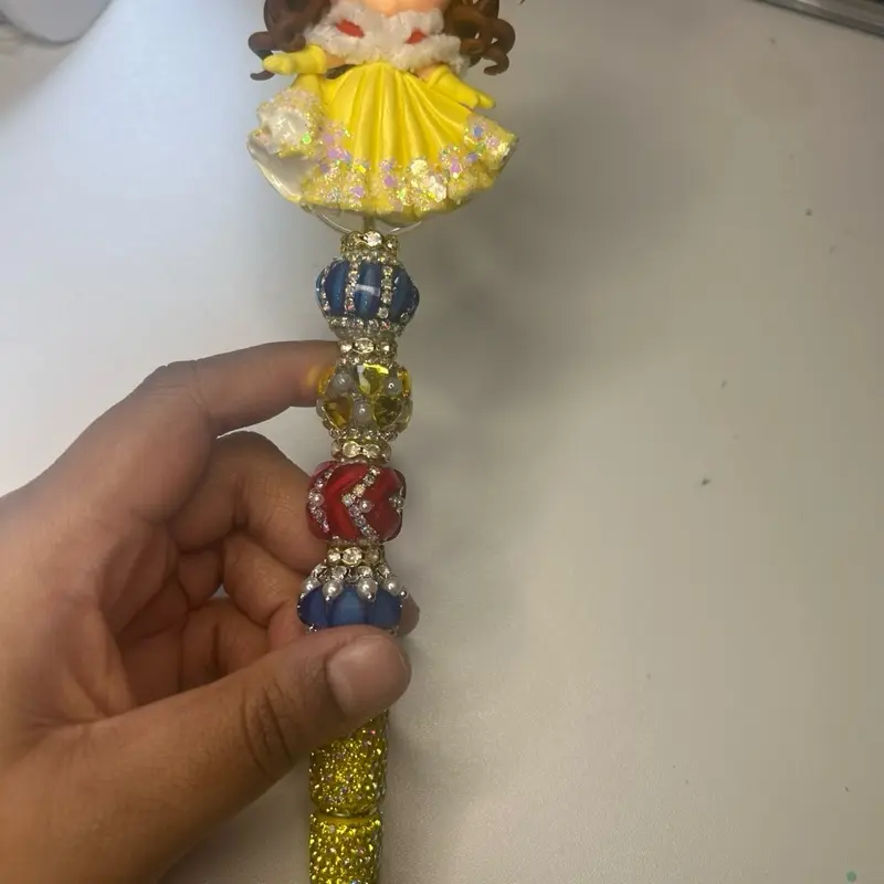 Bell clay doll beaded pens
