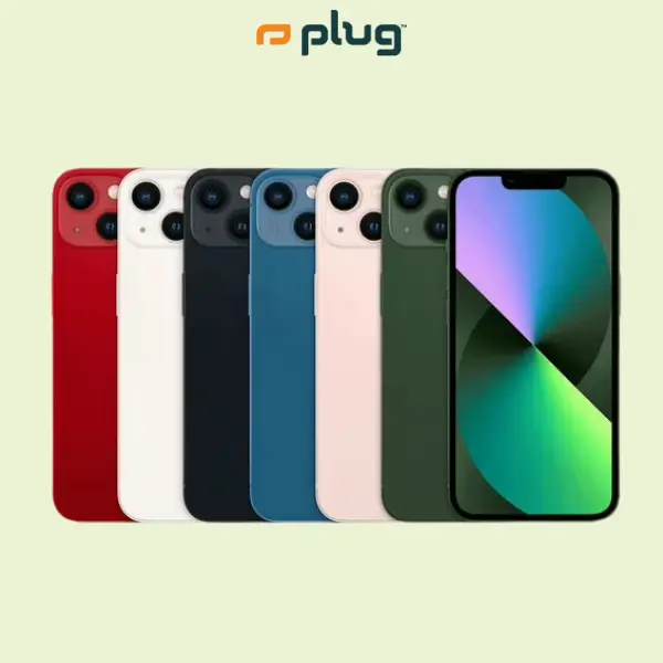 Refurbished iPhone 13 (Unlocked) - Good (Not New) Condition with 1-Year Warranty by Plug