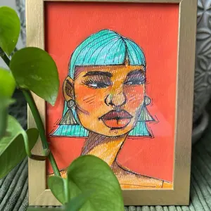 Highlighter Gal Art Print