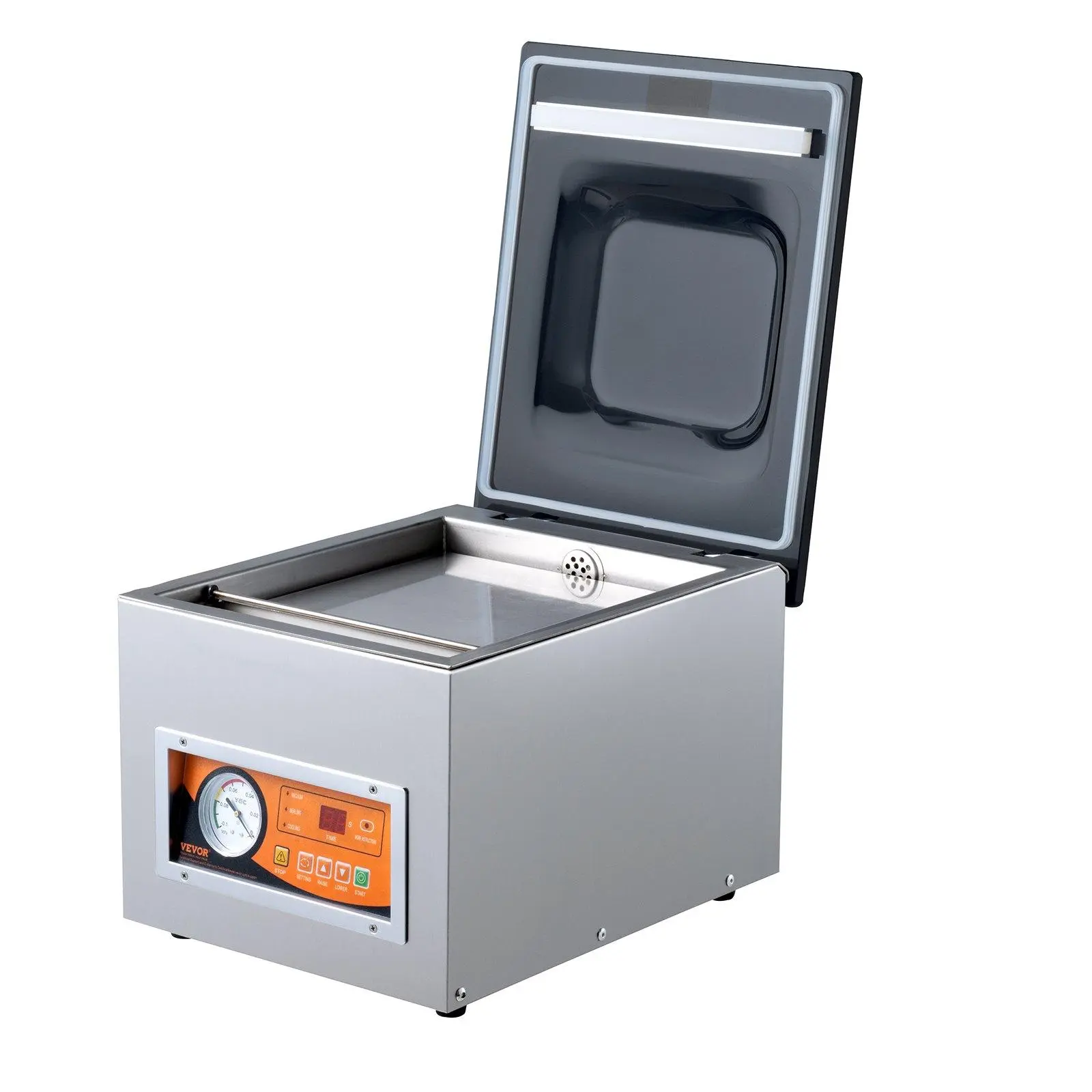 【summerfinds】VEVOR Chamber Vacuum Sealer, 260W Power, 10.2" Length Compact Machine, Compatible with Vacuum Sealed Bags for Wet Foods, Meats, Marinades, Ideal for Home Kitchen & Commercial Use, Vacuum Sealed Bag