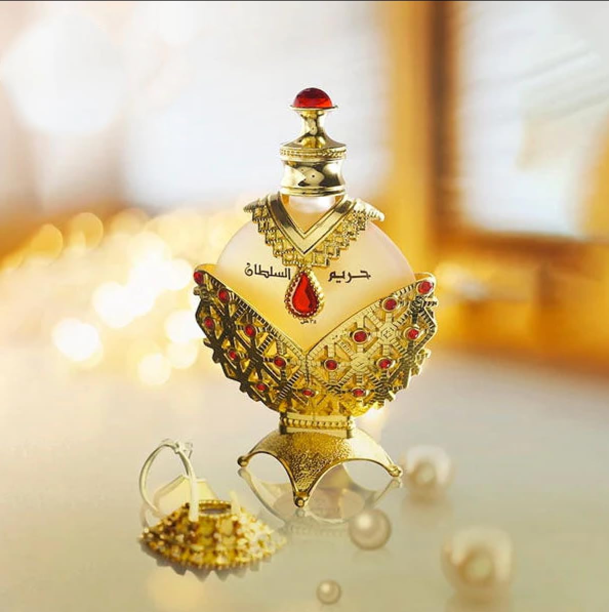 KHADLAJ Hareem Al Sultan Gold Perfume Oil Concentrated for Women, 1.18 Oz / 35 ml