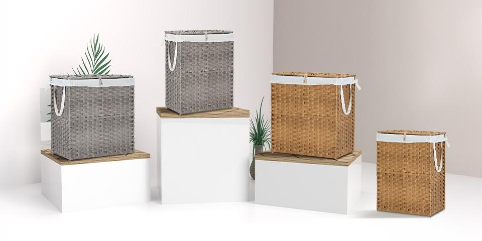 Sweet Furniture F - Laundry Hamper–Large Capacity Clothes Basket with Lid, Foldable Laundry Bin –Durable & Stylish Storage Organizer